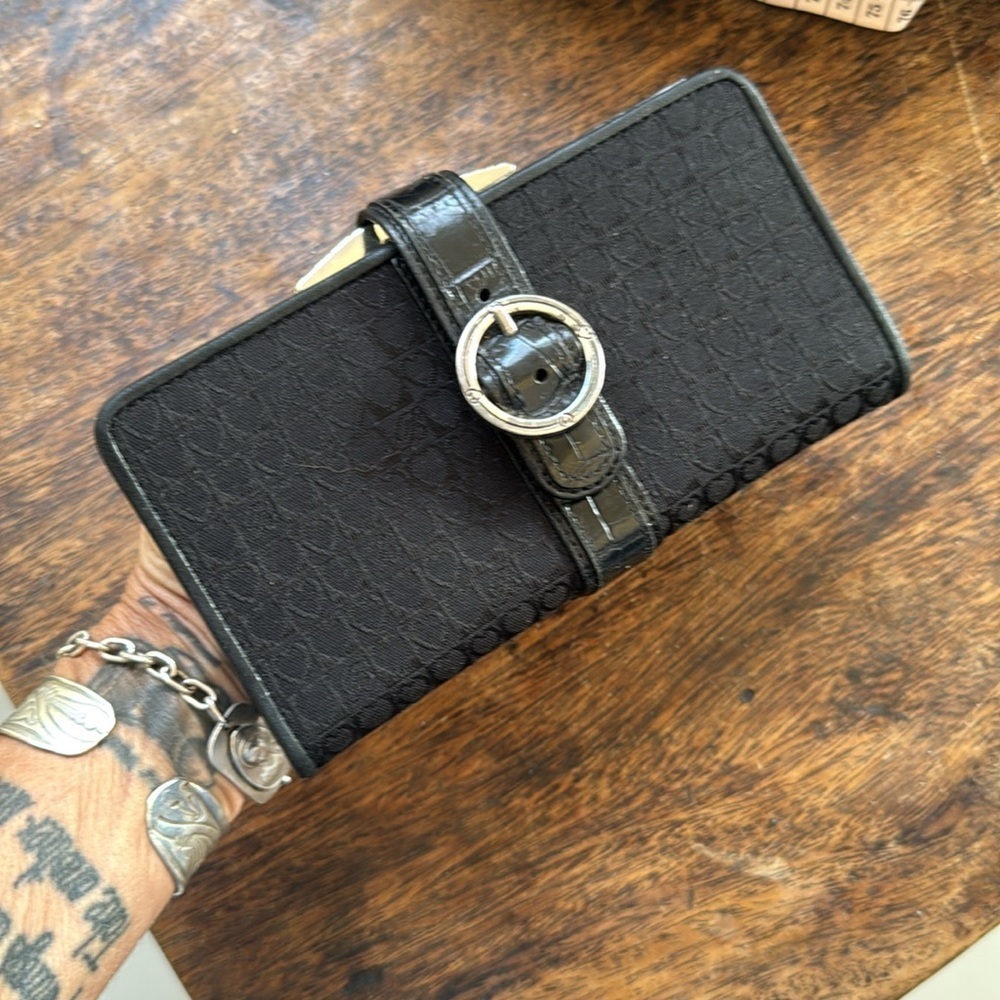 Brighton Black Heart Pattern Wallet - Picture 11 of 11
